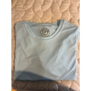 Vapor Apparel Long Sleeve UPF 50+ Sun Protection Performance Shirt Light Blue-XL